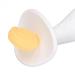 Newborn Teething Toy: Large Silicone Baby Teether Stick (Yellow/White) - Easy to Clean, Textured Handle - 6-12 Months - Buy Online on SooperMarket.com