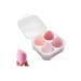 SINEN 4 Pcs Dry and Wet Use Makeup Sponge Set Blender Beauty Foundation Blending Sponge for Liquid, Cream, and Powder with Egg Sponge Blending Holder Box