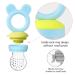 Baby Fruit Feeder Pacifier - 2 Pack BPA Free Silicone Fresh Fruit Feeder with Food Pouches (Blue & Pink) - Buy Online on SooperMarket.com