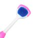 10-Piece Silicone Tongue Scraper Set - Dual Action Oral Hygiene Tool for Adults & Kids - Long Handle Pink - Buy Online on SooperMarket.com