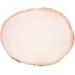 Polish Mix Palette Resin Nail Art Palette Paint Drawing Color Dish Golden Edge Resin Stone Paint Drawing Color Dish Manicure Nail DIY Tool(White) - Buy Online on SooperMarket.com