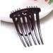 Ponytail Volume Inserts Combs - 4Pcs Fluffy Hair Styling Tool with Elastic Bands (2 Black+2 Coffee) - Buy Online on SooperMarket.com