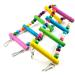 Ladder Bird Toys for Parrots and Small Pets - Wooden Cage Swing & Perch Trainning Toy with 10 Ladders - Buy Online on SooperMarket.com