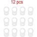 12pcs Transparent Silicone Button Pacifier Holder Clips for Baby MAM Soother - Buy Online on SooperMarket.com