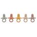 5 Pack Silicone Pacifiers with Handle for Newborns | Safe & Comfortable | International Shipping - Buy Online on SooperMarket.com
