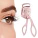 Heated Eyelash Curler Electric Heated Lash Curler Rechargeable Rapid Heat-up Long-Lasting Curls with Sensing Heating Silicone Pad(Pink)