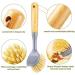 Garta 4 Pieces Long Handle Dish Brush Wooden Dish Brush with Bamboo Handle Bristles Dish Scrubber with Built-in Scraper - Buy Online on SooperMarket.com