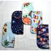 Summertime Fun Set of 5 1 Ply Printed Flannel Little Wipes - 8x8 Inches - Buy Online on SooperMarket.com