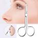 Nuosen 2 Pcs Stainless Steel Facial Hair Scissors Set for Men and Women - Nose, Beard, Moustache, Eyelash, and Eyebrow Trimmer - Buy Online on SooperMarket.com