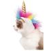 DELIFUR Dog Costume Pet Unicorn Hat for Cats and Small Dogs Puppy Accessory for Halloween Cosplay Mane Cap