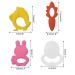 Anditoy Silicone 4 Pack Easter Teething Toys for 3-12 Months Baby Toddlers - My First Easter Teether - Easter Basket Stuffers Gifts - Buy Online on SooperMarket.com