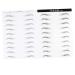 Beavorty 2 Sheets Waterproof Stickers Realistic Eyebrow Transfer Eyebrow Stickers 4d Disposable Tool