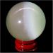 Ornament 1pc Natural White Cat Eye Stone Quartz Crystals Sphere Balls for Gift (Color : 1pc 90-100mm) - Buy Online on SooperMarket.com