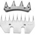 Sonk sheep shears sound professional universal stainless steel shear knife 9/13 teeth straight/curved blade electric wool cutter replacement blades for alpacas goats (9 tooth straight blade)