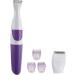 2 in 1 Waterproof Women Hair Trimmer Electronic Washable Hair Trimmer Clipper for Bikini Line Wet and Dry Use Purple - Buy Online on SooperMarket.com