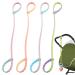 4 Pcs Silicone Toy Clips Adjustable Baby Pacifier Toy Feeding Bottle Safety Straps for Stroller High Chair Cribs