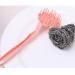 kesurpae ABS Steel Wire Cleaning Brush Portable Long Handle Washable Reusable Household Kitchen Cooking Bench Plate Brushes Purple - Buy Online on SooperMarket.com