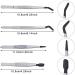 Sadkyer 4-Piece Rubber Coated Tweezers Set | Fine Tip & Flat Tip Epilator Pliers for Precision | Ideal for Beauty & Personal Care - Buy Online on SooperMarket.com