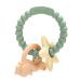 Cldy bite ring for babies baby biting toys bite ring key baby marine bracelet bite ring bite ring made of silicone bpa-free stimulating and massaging wound gums from 3 months of ocean green