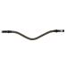 HORZE Columbia Browband with Crystals Brown/Gold Horse