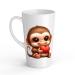 White Ceramic Baby Monkey Mug - Large 483 ml Perfect for Hot Chocolate or Milk Fun and Easy to Use