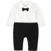 AmzBarley Baby Boys Gentlemans Tuxedo Romper | Long/Short Sleeve Dress Shirt, Pants, Vest, Bowtie | Birthday & Holiday Party Outfit | Black 12-18 Months - Buy Online on SooperMarket.com