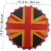 KICHOUSE Beer Cap Pendant USA Flags Vintage Metal Signs Cafe Beer Bar Sign Wall Decoration Household Beer Can 36X36X4CM British Flag Pattern - Buy Online on SooperMarket.com