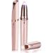 Ey brows trimmer for women trimmer electrically painless facial hair remover for women eyebrow razor eyebrow cutter for lips mustache chin with eyebrow comb (rose gold)