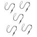 Button Hook Helper 2pcs Dresses Back Zipper Helper Button Assist Device Tools Coats Zipper Pull Zipper Assist(Black 54X1.5cm) 54X1.5cm Black