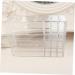 IMIKEYA Lipstick Stand 2 Pcs Makeup Storage Case Makeup Holder Display Makeup Case Storage Box Eyeshadow Palette Powder Transparentx2pcs 24.7X18.2X7CMx2pcs - Buy Online on SooperMarket.com