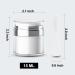 Vacuum Bottle Cream Jar with Cosmetic Spatula | TSA Approved Travel Bottles (2 Pieces) - Buy Online on SooperMarket.com
