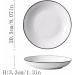 Serving Plates Ceramic Disc Household Dish Dish Dessert Dish Kitchen Restaurant Flat Dish White Minimalist Dinner Set Set of 4 Pack of 6 Pack of 10 Pack for Appetizer Dinner and Desserts (Color : B - Buy Online on SooperMarket.com