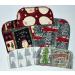 Set of 5 Primitive Christmas 2 Ply Printed Flannel Little Wipes 8x8 Inches - Buy Online on SooperMarket.com