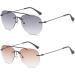 Koosufa Frameless Bifocal Reading Sunglasses for Men & Women - Anti-Blue Light UV Protection Outdoor Reading Aid (1.0 - 4.0 2 Colors) - Buy Online on SooperMarket.com