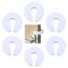 Safety Door Stoppers Door Slam Stopper 6 pcs Door Stoppers for Kids Door Anti Slam Foam Door Stoppers Top of Door Door Finger Guards Foam Door Stoppers Kids Door Safety for Children White 6 Pcs-White