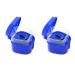2x dark blue prostheses suitcase prosthesis cups with sieve prosthesis bath box storage box for false teeth with a basket network container for trips