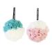 Angoily 2pcs Shower Ball Mesh Sponge Women Bath Ball Mesh Pouf Large 1 Count (Pack of 1)