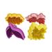 4 Pcs Leaves Cake Mold Cookie Mold Baking Mold Earphone Case Pirate Flag Banners Animal Tissue Holder for Car Dollhouse Miniature Bowl Prisms for Science Three-Dimensional 3D Leaf