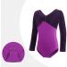 Libaobaoyo Long Sleeve Velvet Ballet Leotard for Girls - 4-5 Years (Purple) - Buy Online on SooperMarket.com