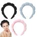 Velvet Spa Headband for Women | Puffy Headband for Skincare, Makeup & Face Mask | Soft and Comfortable - Black - Buy Online on SooperMarket.com