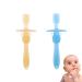2Pcs/Pack Baby Toddler Teethers Soft Bristles 360 Training Toothbrushes Silicone Teething Toys/Pacifier Gum Massagers for Newborn Infant