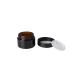 OverNews 1oz Amber Glass Jar  Empty Cosmetic Lotion Containers with Inner Liners Black Lid  Spatula 1pcs amber - Buy Online on SooperMarket.com