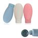 Tomedeks 3-Pack Silicone Travel Bottles 60ml - Refillable & Reusable Shampoo/Conditioner Containers for Travel - Buy Online on SooperMarket.com