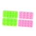 Zerodeko 4pcs Silicone Chocolate Mold Silicone Molds Plant Tray Trays DIY Baking Molds Cactus Baking Supplies