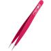 REMOS splinter tweezers - stainless steel INOX rustproof 9.5 cm - fine tip fuxia
