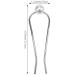 3 Pack Pearl U Shape Hair Fork Sticks - Wedding Bridal Hair Styling Tool for Buns & Chignon - Women & Girls Hair Accessories - Buy Online on SooperMarket.com
