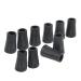 10x Black Rubber Cane Crutches 12mm