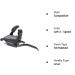 SHIMANO ST-EF500-L4A Mountain Bike Shift/Brake Lever (Left 3-Speed) - Buy Online on SooperMarket.com