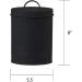 Amici Pet Retro Metal Treats Jar - 72oz, Matte Black | Storage Canister - Buy Online on SooperMarket.com