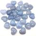 Meditation Stone 1 Pack Natural Large Blue Chalcedony Heart Crystal Gem Meditation Treatment - Buy Online on SooperMarket.com